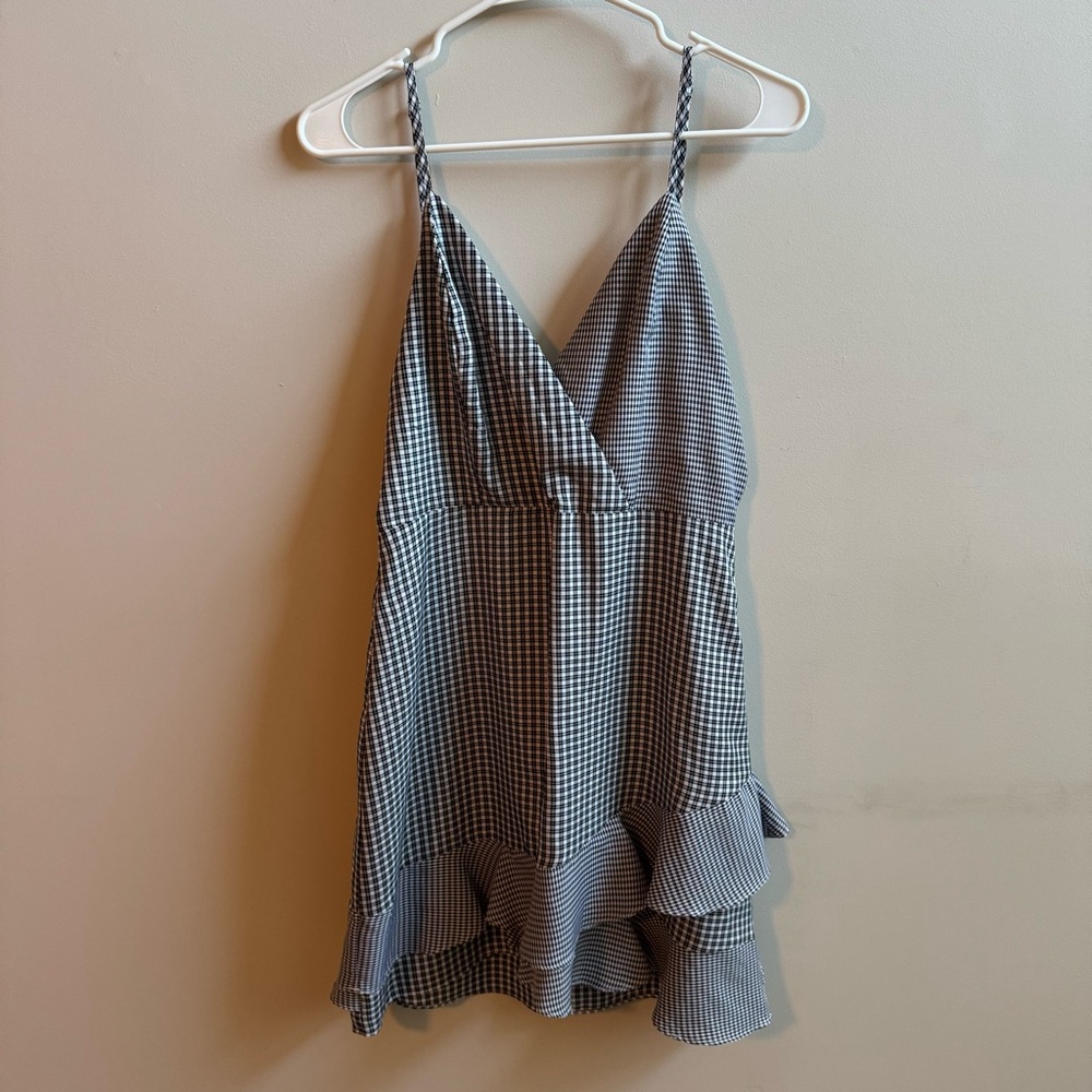 Wild Honey Monochrome Checkered Dress